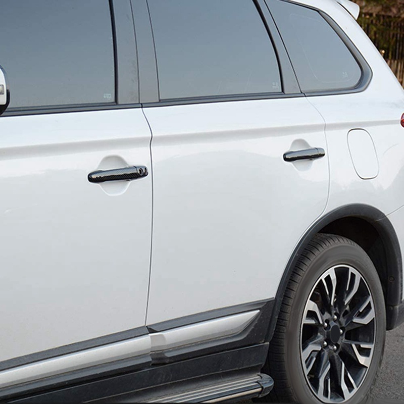 Bộ 4 Vỏ Bọc Tay Nắm Cửa Bằng Sợi Carbon Cho Mitsubishi Lancer Evolution X Outlander ASX