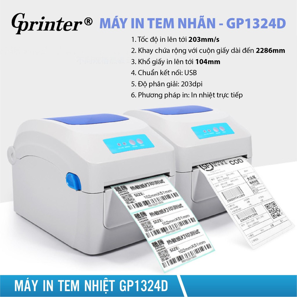 Máy in đơn hàng máy in mã vận đơn M6 in tem vận chuyển in bill hàng chuyên dụng | BigBuy360 - bigbuy360.vn