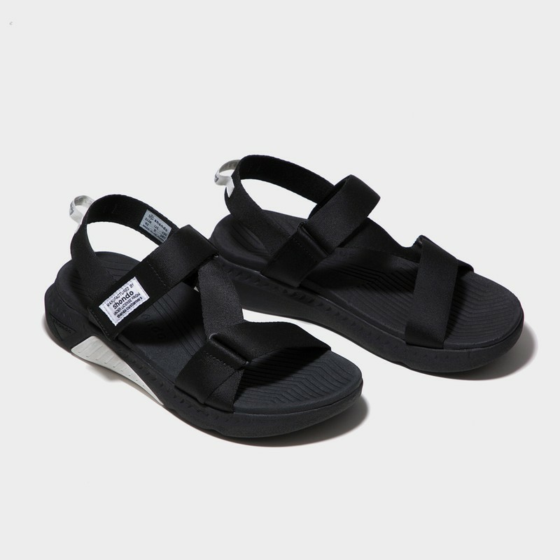 Giày sandal nam nữ SHONDO F7  đế đen quai đen đi học đi chơi [HÀNG CHÍNH HÃNG]