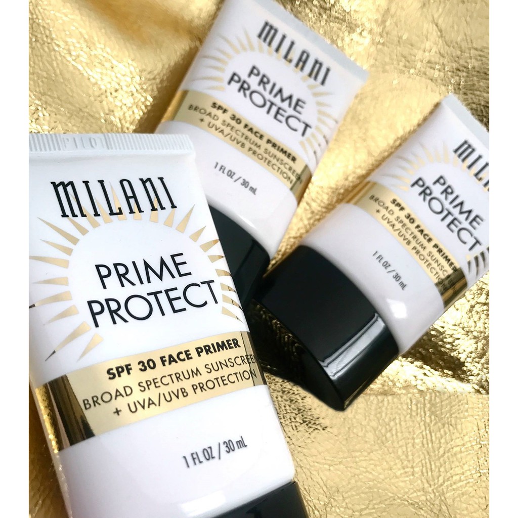 KEM LÓT CĂNG BÓNG DA MILANI PRIME PROTECT SPF30 FACE PRIMER LIGHT NHẬP KHẨU CHÍNH HÃNG - 4246