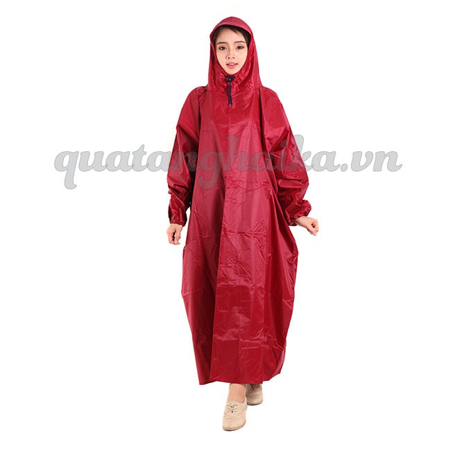 Áo mưa Bít vải dù 2 lớp (Có BảoHành tại xưởng) - trùm 1 người - Vải dù Chất lượng Cao Cấp ko bám, thấm nước.