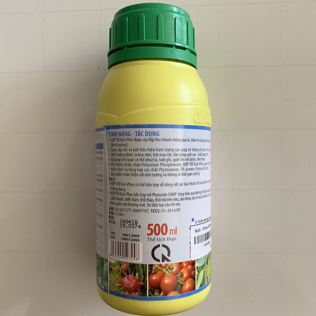 Phân bón lá Kali phos - Kali Phos 500 ml - KALI PHOS HỢP TRÍ
