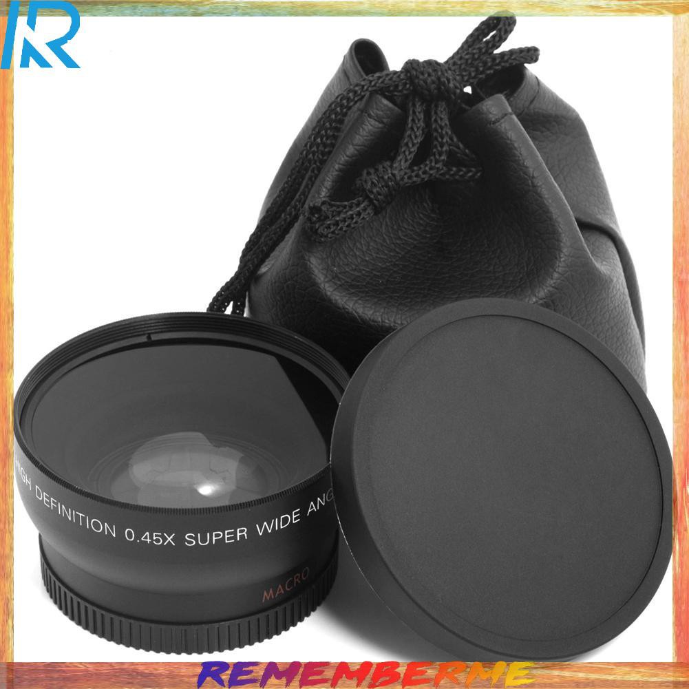 0.45x 52mm Super Wide Angle Macro Lens for Nikon 18-55mm 55-200mm 50mm 