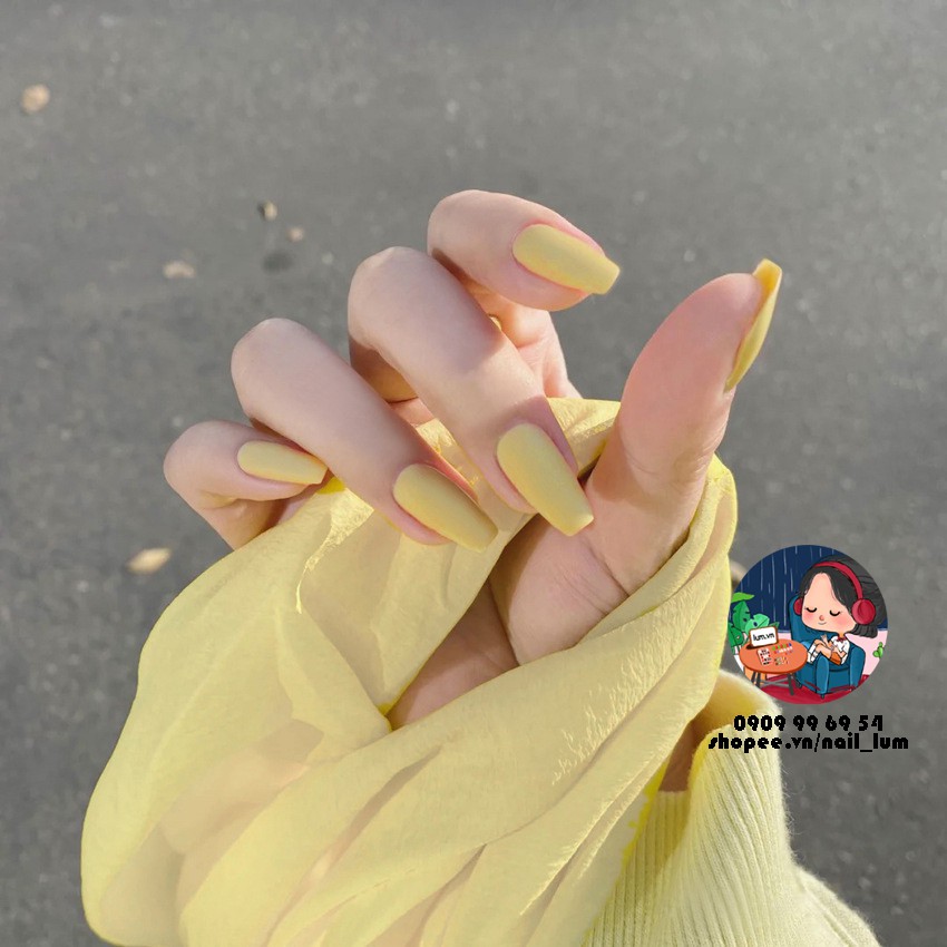Móng Giả - Nail Dài Đơn Màu [Sẵn Keo - Đóng Hộp 24 Mẫu Đủ Size]