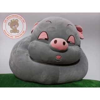 Đầu heo gối kê đầu gấu bông hình heo cao cấp