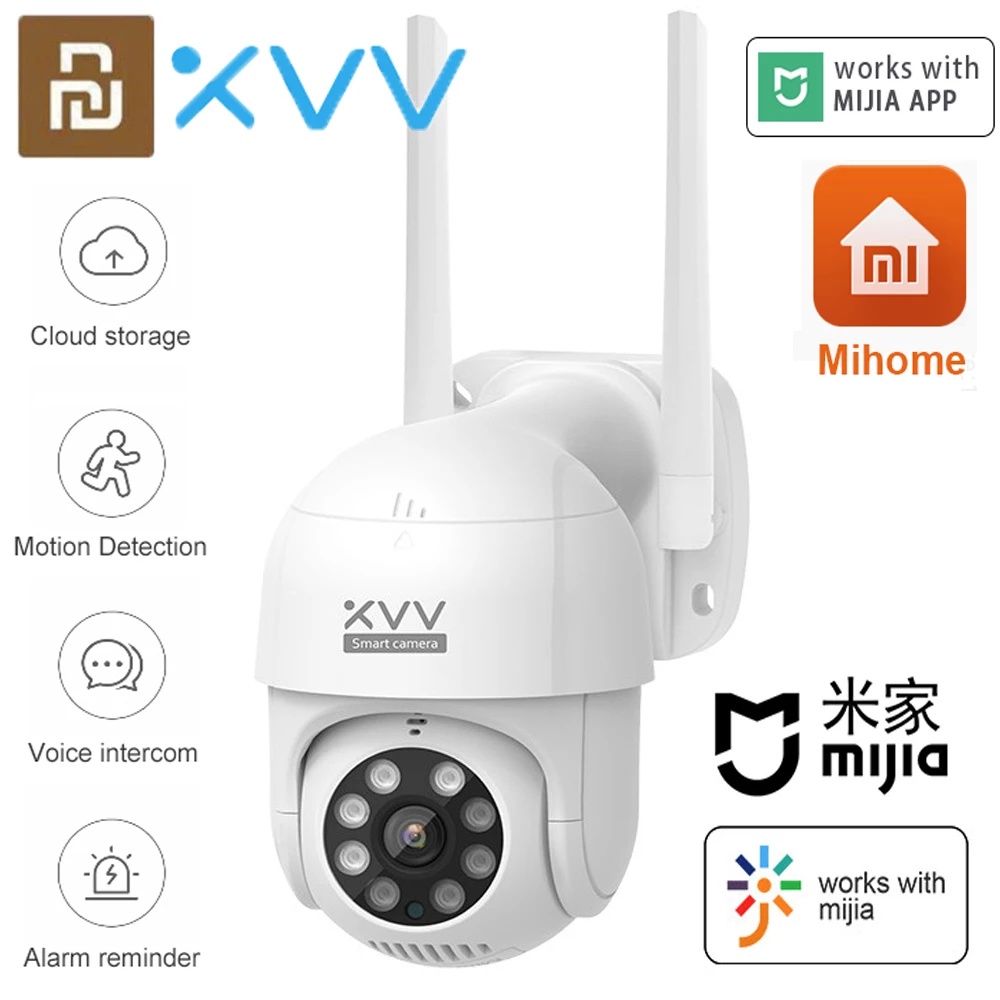 Camera hành động Xiaovv PTZ IP65 Hồng ngoại chống thấm nước 8 Tầm nhìn ban đêm Xoay 2K HD Stand By Mi Home App | BigBuy360 - bigbuy360.vn