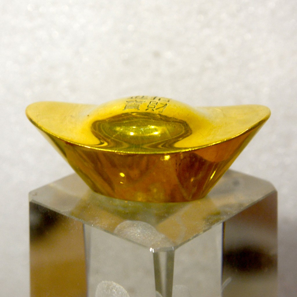 Thỏi vàng phong thủy bằng đồng