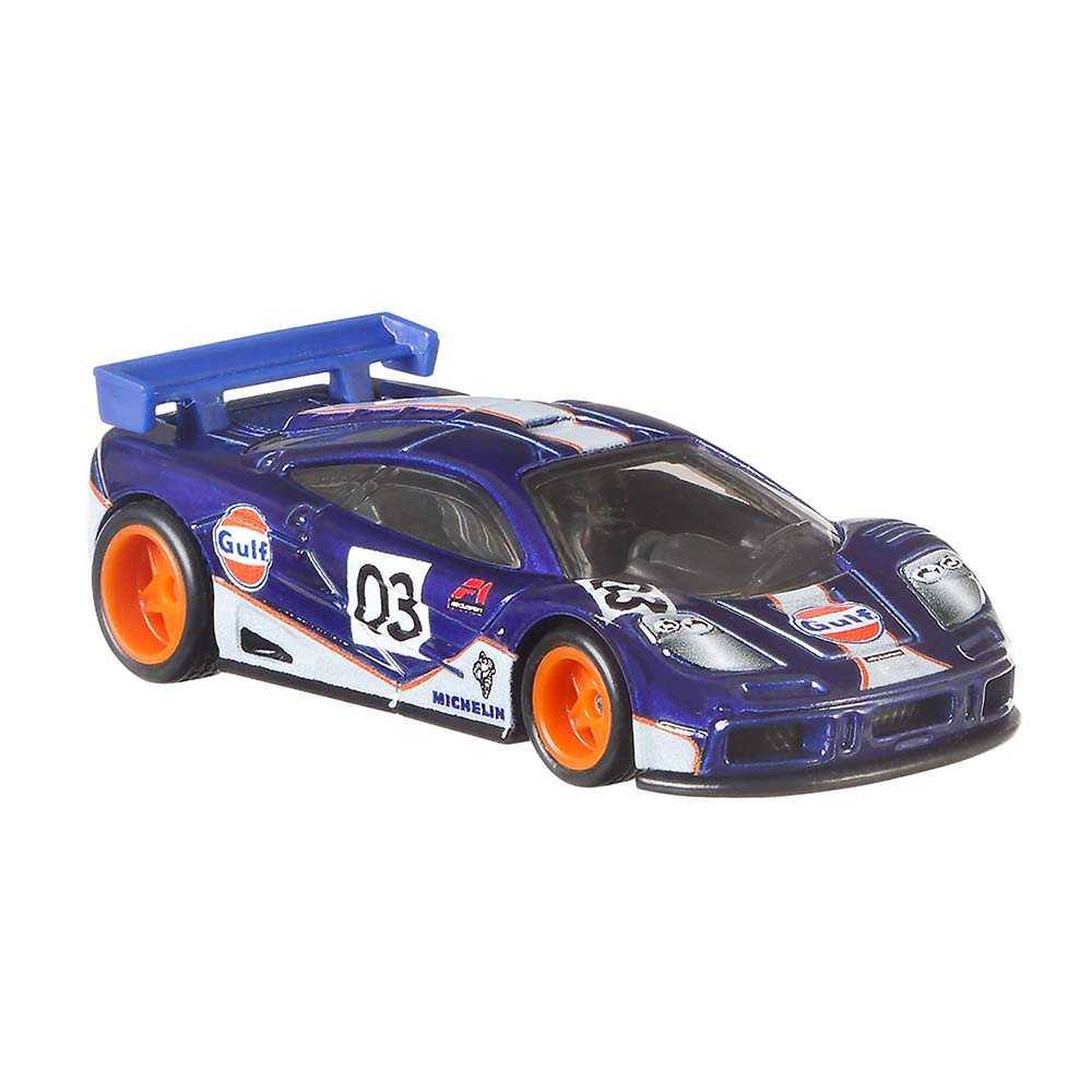 Xe mô hình bánh cao su LOOSE HOT WHEELS MCLAREN F1 GTR Gulf Premium