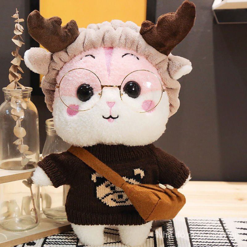 Đồ chơi chuột hamster nhồi bông màu hồng xinh xắn