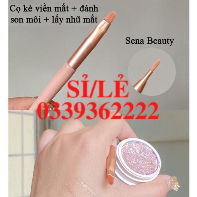 [ CHÍNH HÃNG ] Bộ cọ trang điểm make up cá nhân 8 cây tặng kèm túi zip Vintage Sena Beauty  HAIANHSHOP