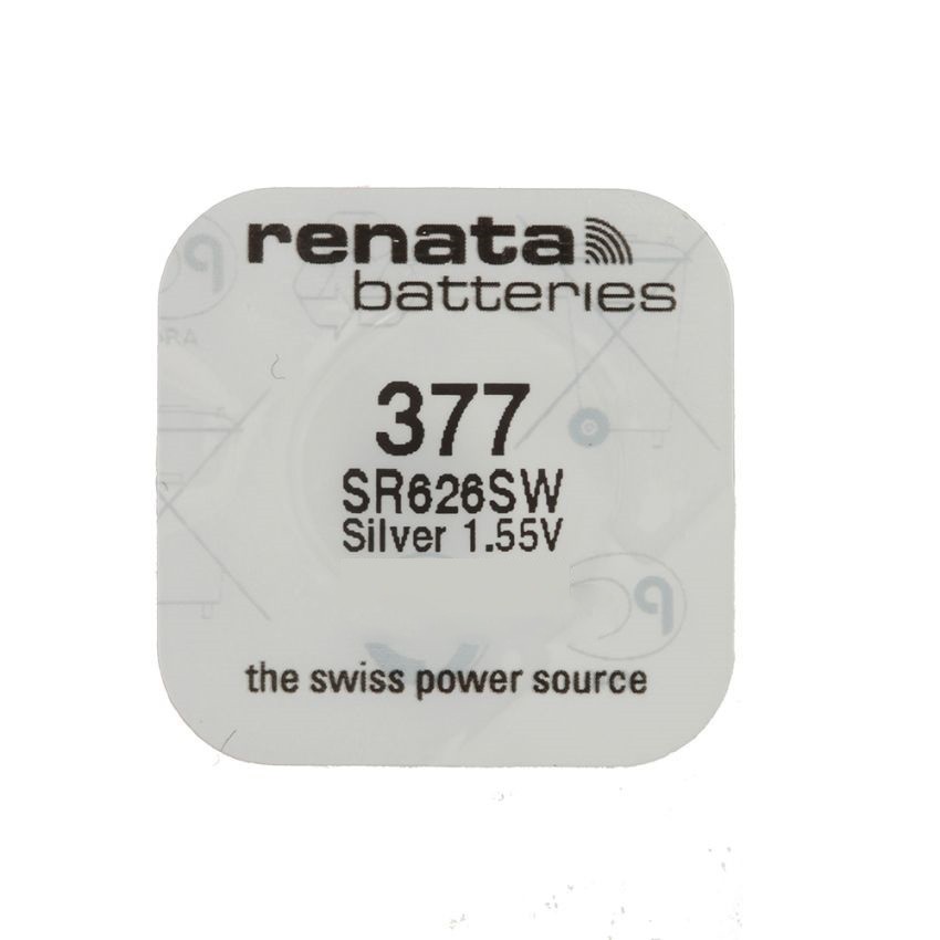 Pin đồng hồ Thụy Sỹ RENATA 377 SR626SW dành cho đồng hồ kim 3 kim (Loại tốt - Giá 1 viên)