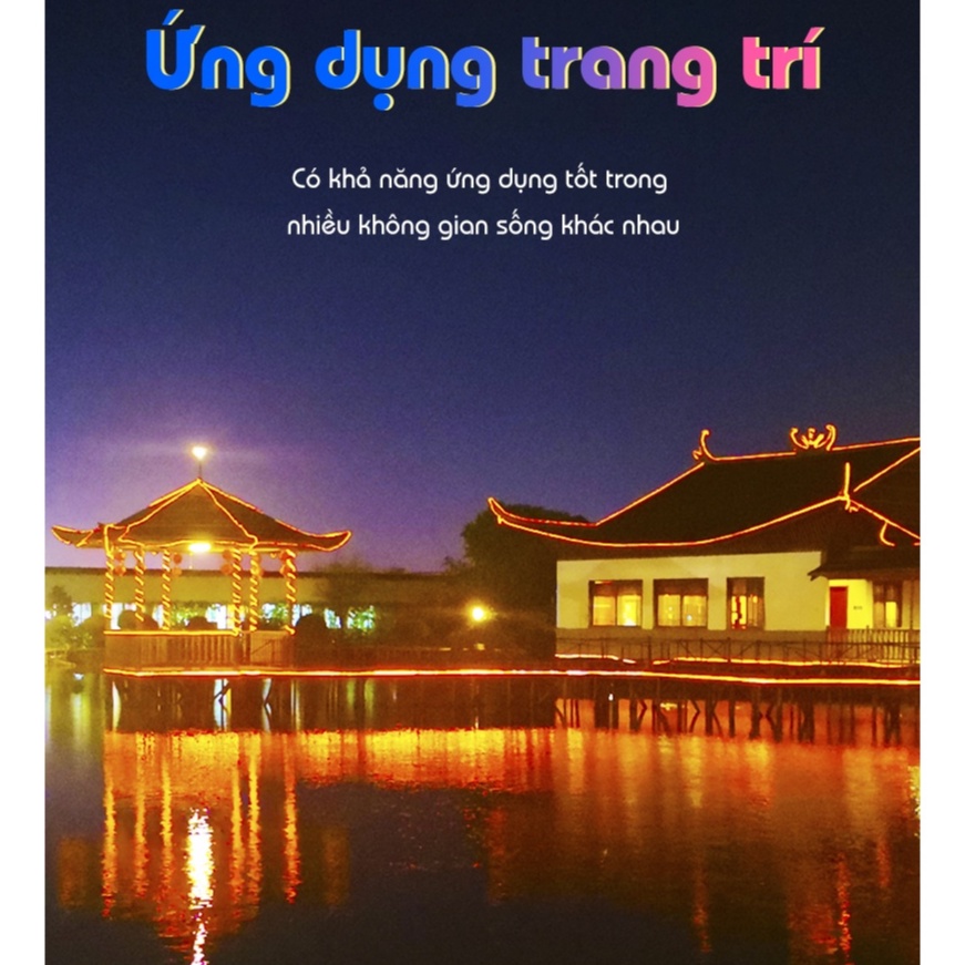 Cuộn 5m LED dây Neon flex 6x12mm 12V 10 màu trang trí uốn chữ taọ hình, giá led dây chưa kèm nguồn adaptor 12V