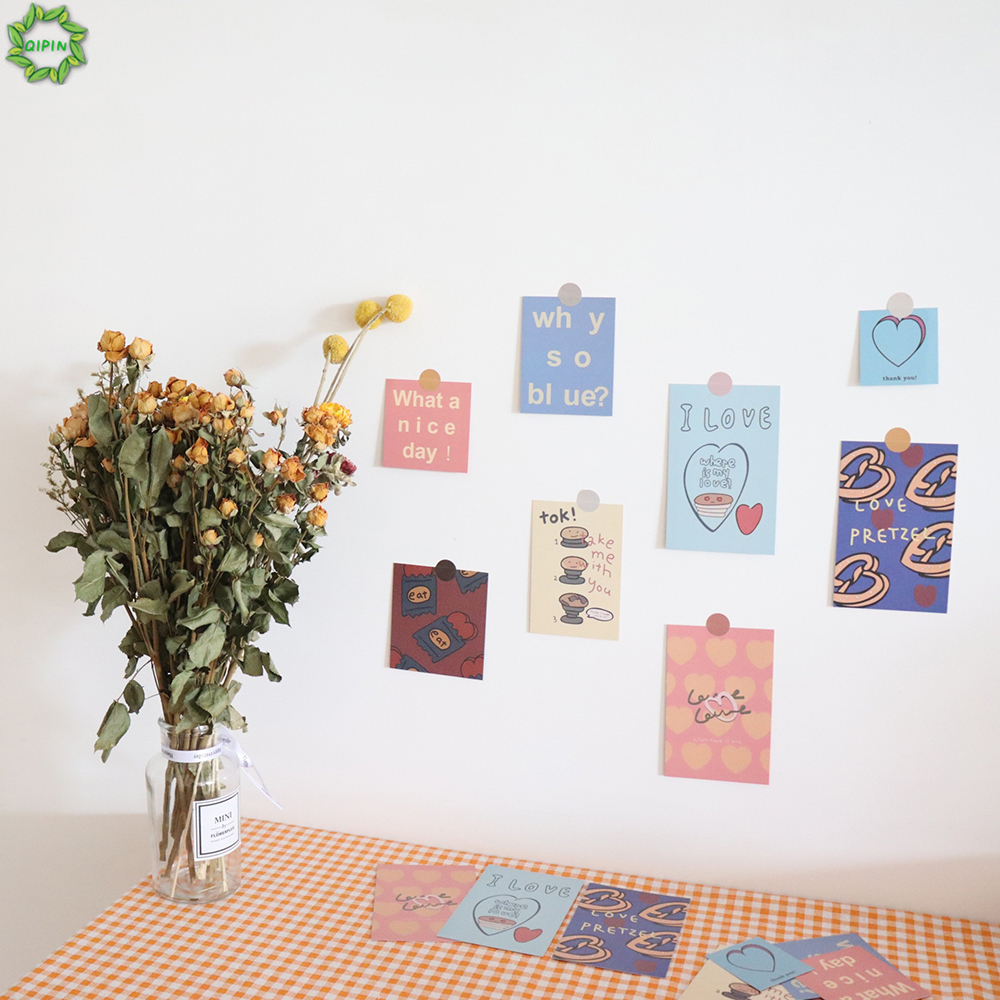 Bộ 8 ảnh thẻ trang trí phòng đơn giản phong cách Hàn Quốc