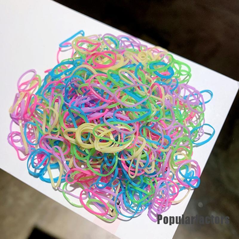 Set 1000 dây cột tóc nhiều màu sắc dễ thương xinh xắn