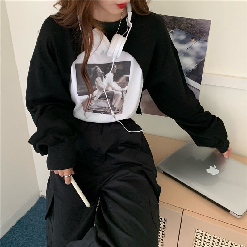 [Mã WASKT304 giảm 15% tối đa 30K đơn 99K] [SẴN] Áo khoác croptop thun Ulzzang Quảng Châu ATC61 | BigBuy360 - bigbuy360.vn