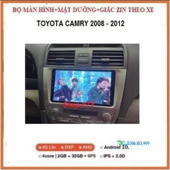 Bộ màn hình,Đầu DVD Android Cho Ô Tô CAMRY đời 2008-2012 Tích Hợp GPS Chỉ Đường, Xem Camera Lùi - Màn 9 inch Full HD..