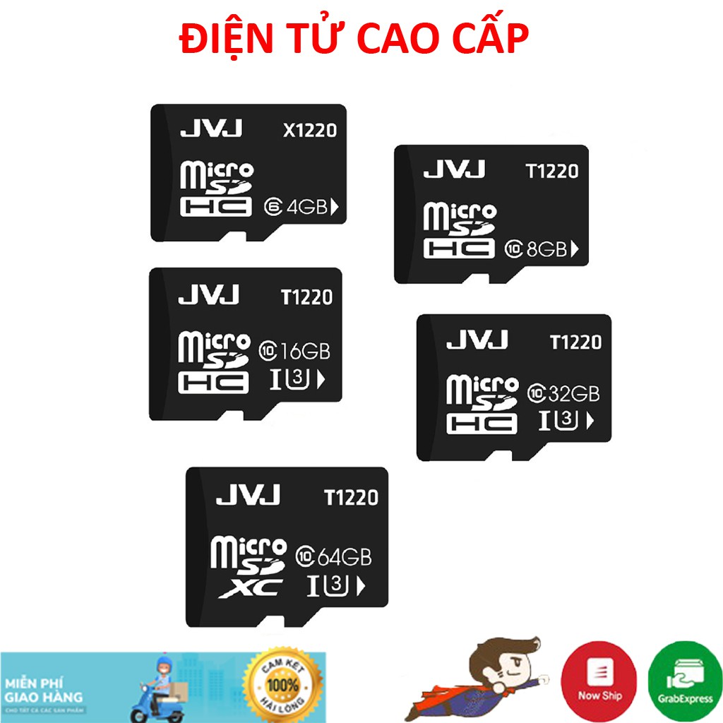 Thẻ nhớ 2GB/4GB/8GB/16GB/32GB/64GB MicroSD Class 10 Tốc độ cao (Đen), hàng chính hãng chất lượng cao