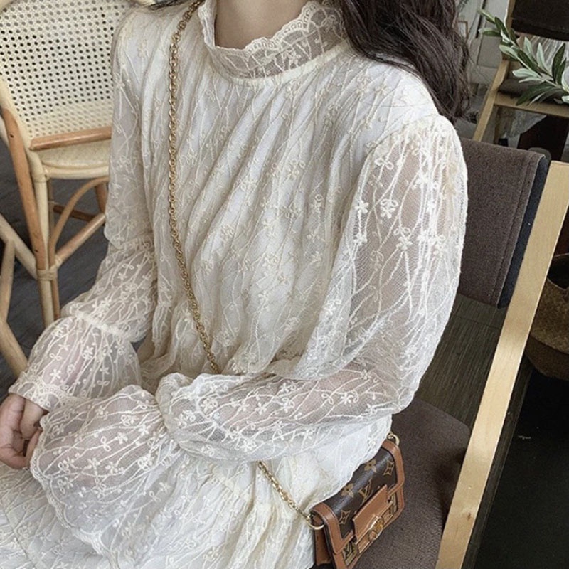 Đầm Nữ Chất Ren Dáng Babydoll Hàng Quảng Châu M012-Violet