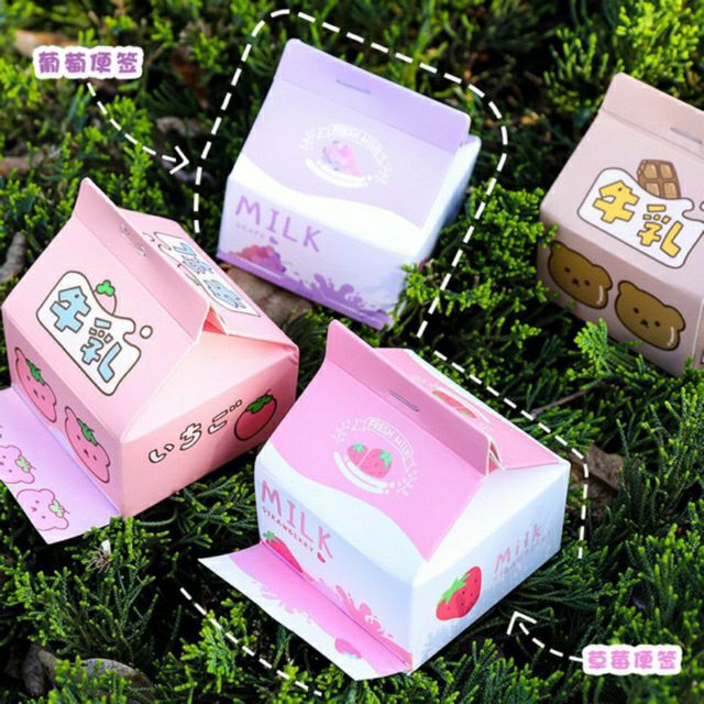 Giấy note hình hộp kawaii