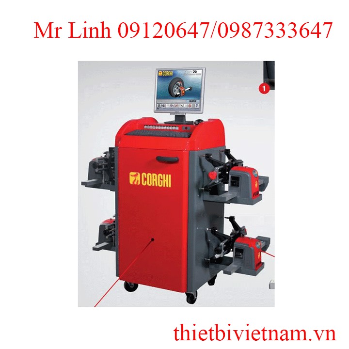 Thiết bị kiểm tra góc đặt bánh xe Corghi Exact 70 Plus II