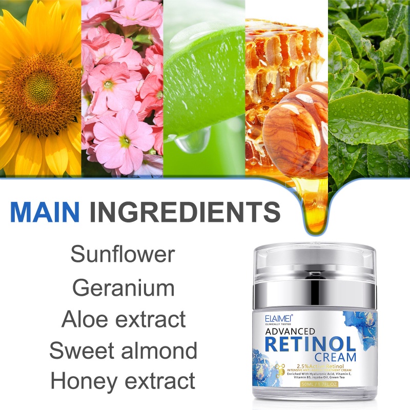 Kem Dưỡng Da Mặt YOUYO ELAIMEI Chứa Retinol Hoạt Tính Dưỡng Ẩm Chống Nếp Nhăn Làm Săn Chắc Tông Màu Da