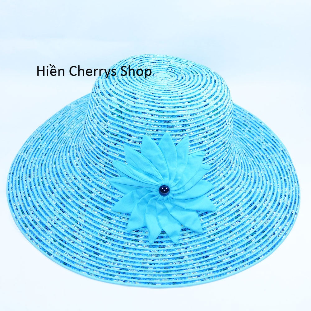 Nón bo nữ vành rộng 11 cm, vòng đầu 56 cm - chất liệu vải cói đẹp thích hợp cho chị em phụ nữ