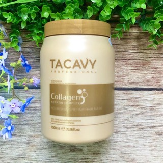 HẤP DẦU TACAVY COLLAGEN SIÊU MỀM MƯỢT PHỤC HỒI TÓC HƯ TỔN 1000ML- HŨ
