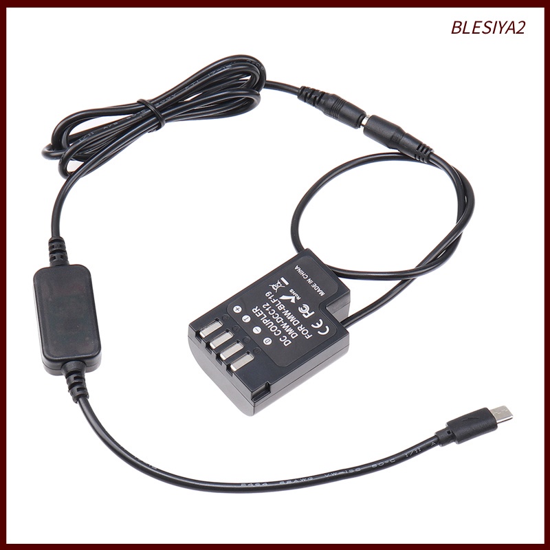 Cáp Pin Chuyển Đổi USB-C Sang DMW-BLF19 DCC12 GH3 GH4 GH5 GH5S 2 Cái