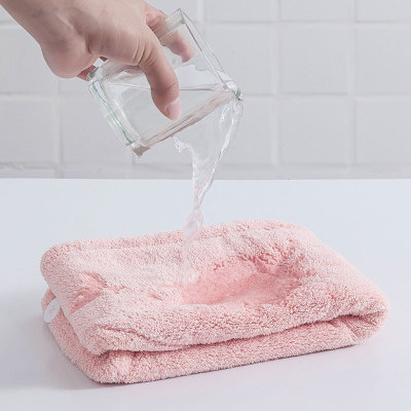 Mũ nhung trùm đầu siêu thấm hút khô tóc nhanh chóng cho nữ