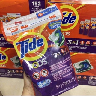 Viên giặt Tide pods, bịch 42 viên
