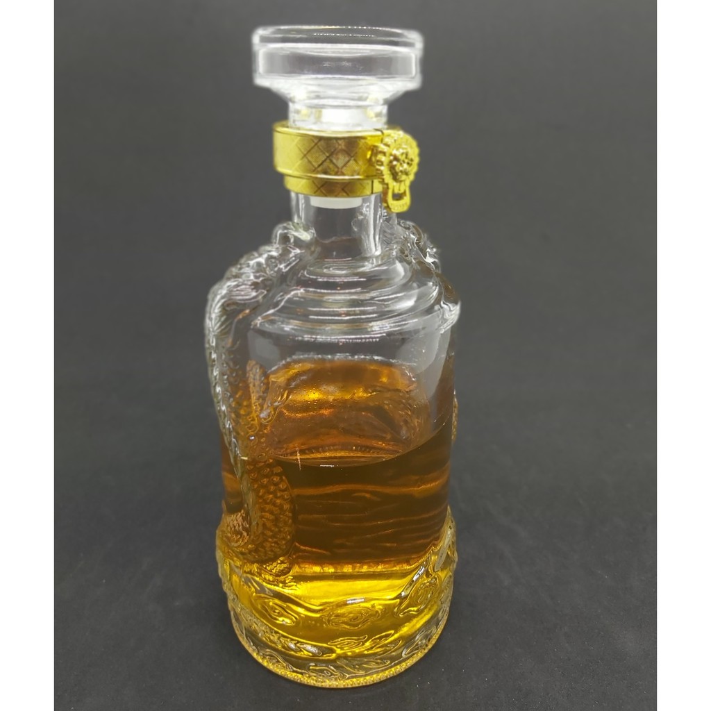 [ VIPShop ] Vỏ Bình Thủy Tinh Đựng Rượu 500ml, Chai Đựng Rượu Hoa Văn Rồng Thần, CTT-11 | BigBuy360 - bigbuy360.vn