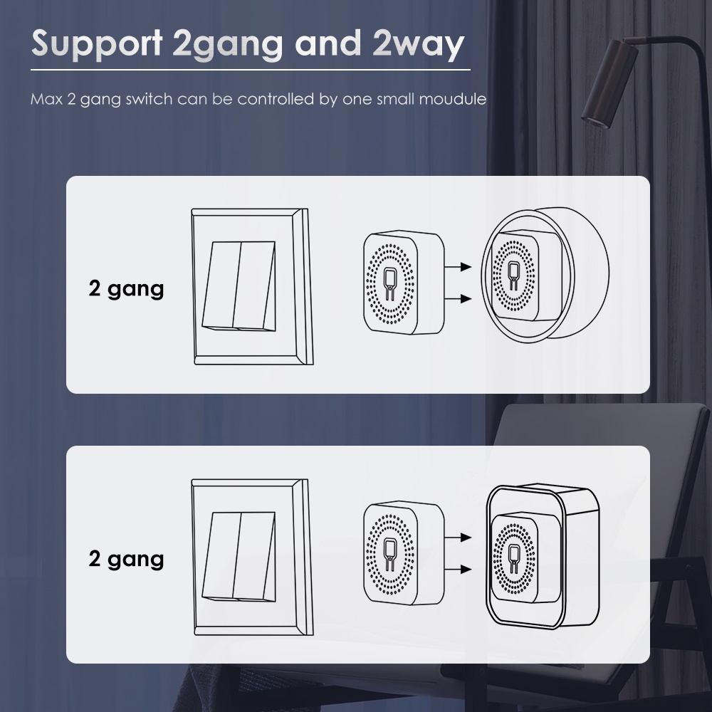 Công Tắc Wifi Mini Tuya Smart 2 Gang Mô-đun Công Tắc Tự Làm Hỗ Trợ Công Tắc Hai Chiều Điều Khiển Ứng Dụng Hoạt Động Với Alexa Và Google Home Yandex Alice 123