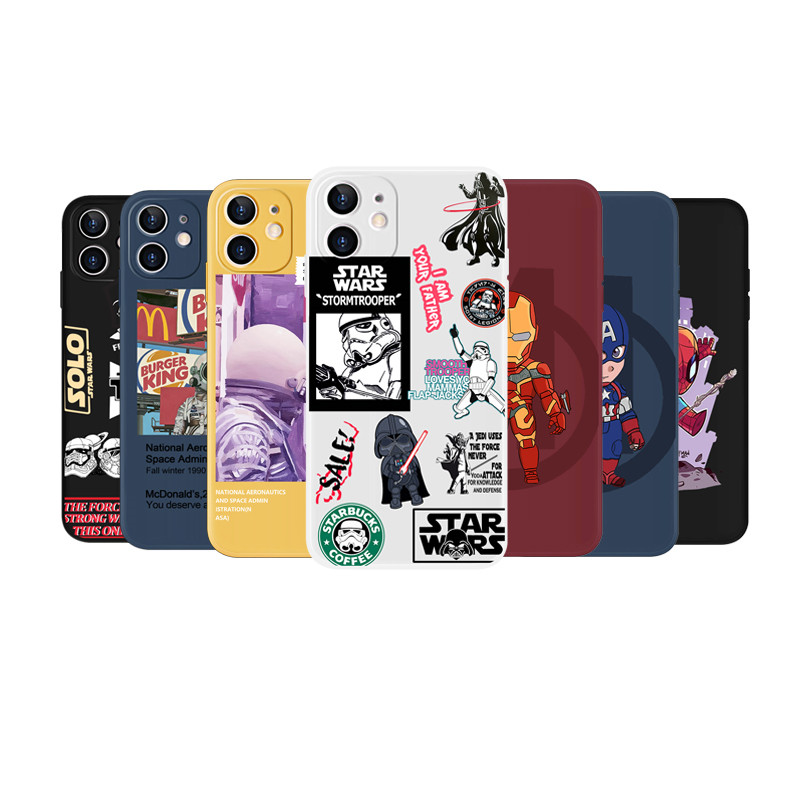 NASA MCDONALD'S Ốp Lưng Phong Cách Phim Star Wars Cho Iphone 12 12pro 12promax