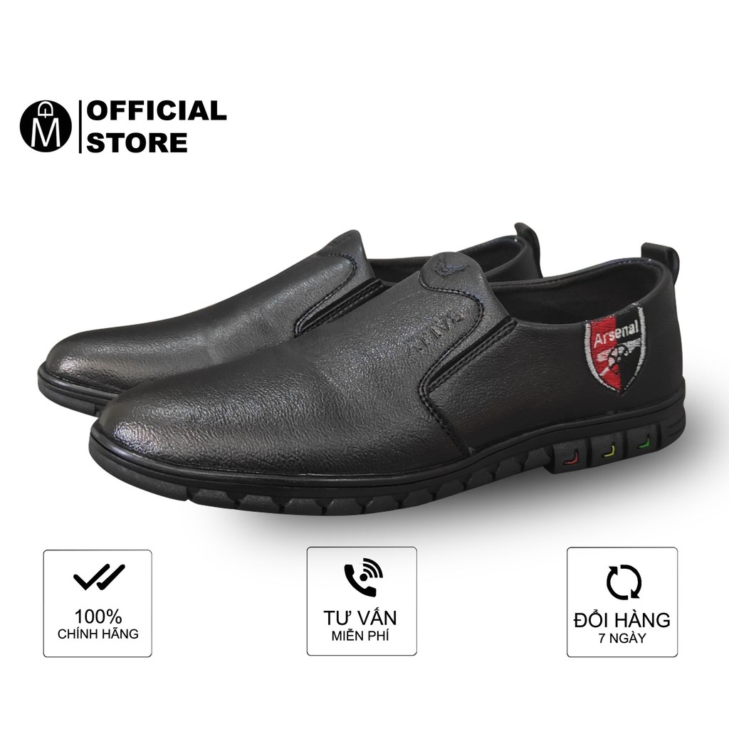 [Mã FAMALLT5 giảm 15% đơn 150K] Giày lười đen đế đen MĐ G456 MuiDoi