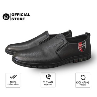 Giày lười đen đế đen MĐ G456 MuiDoi