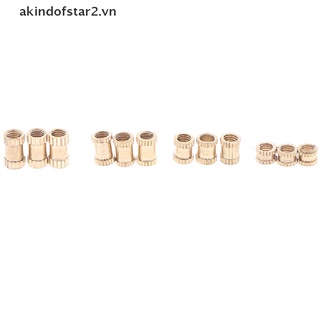 [akin] 100pcs M3 nut Injection Molding Brass Knurled Thread Inserts Nuts [akin]