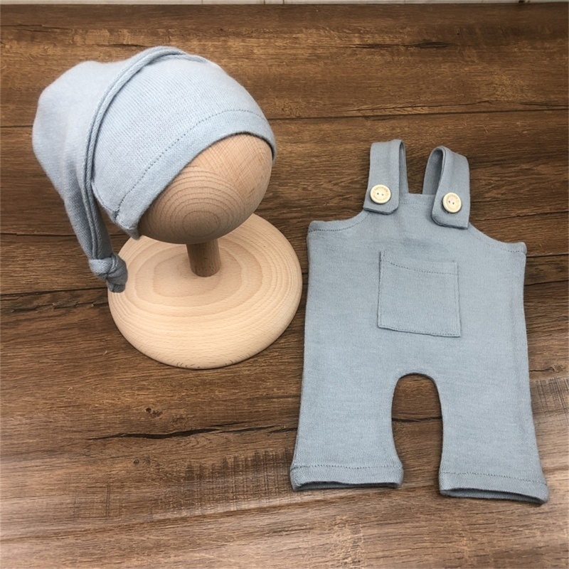 Bộ Áo Liền Quần Đuôi Gấu Đuôi Dài + Nón Cho Bé Sơ Sinh Chụp Ảnh