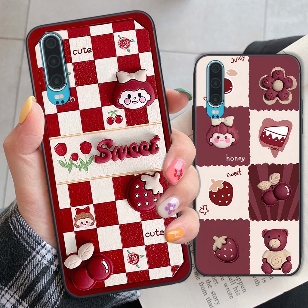 Ốp Huawei P30 / P30 Pro in hình trái tim, caro kẹo ngọt đầy cá tính siêu đẹp siêu chất