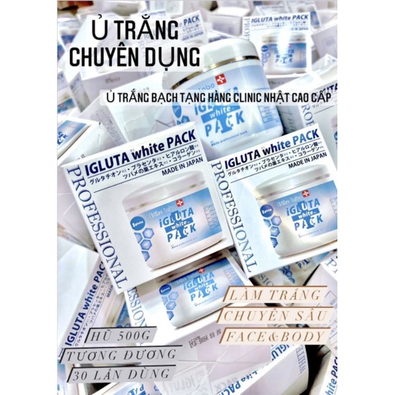 Kem ủ trắng igluta white pack Nhật Bản