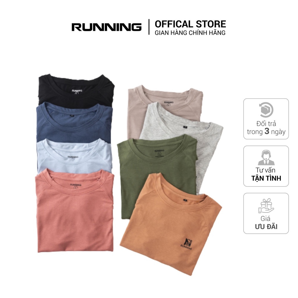 Áo thun nam trơn tay lỡ bazic vải Cotton, áo phông trơn ngắn tay cổ tròn nhiều màu L3-Run2022