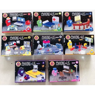 lego lắp ghép 11x17cm Among