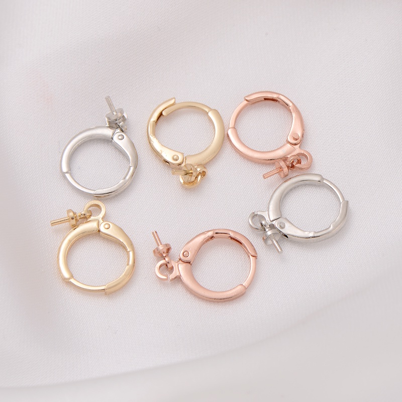 Cặp Phụ Kiện Móc Khuyên Tai diy Bằng Đồng 14K Tiện Dụng