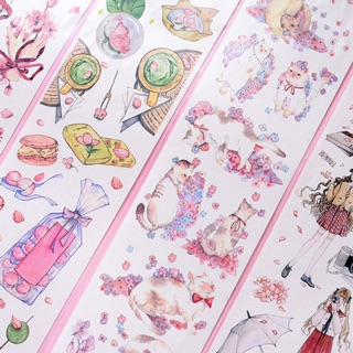 Sticker trang trí sổ chủ đề sakura