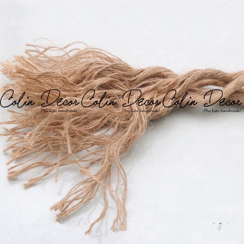 Bó 10 mét dây thừng gai, dây bố làm handmade bàn cào móng cho mèo