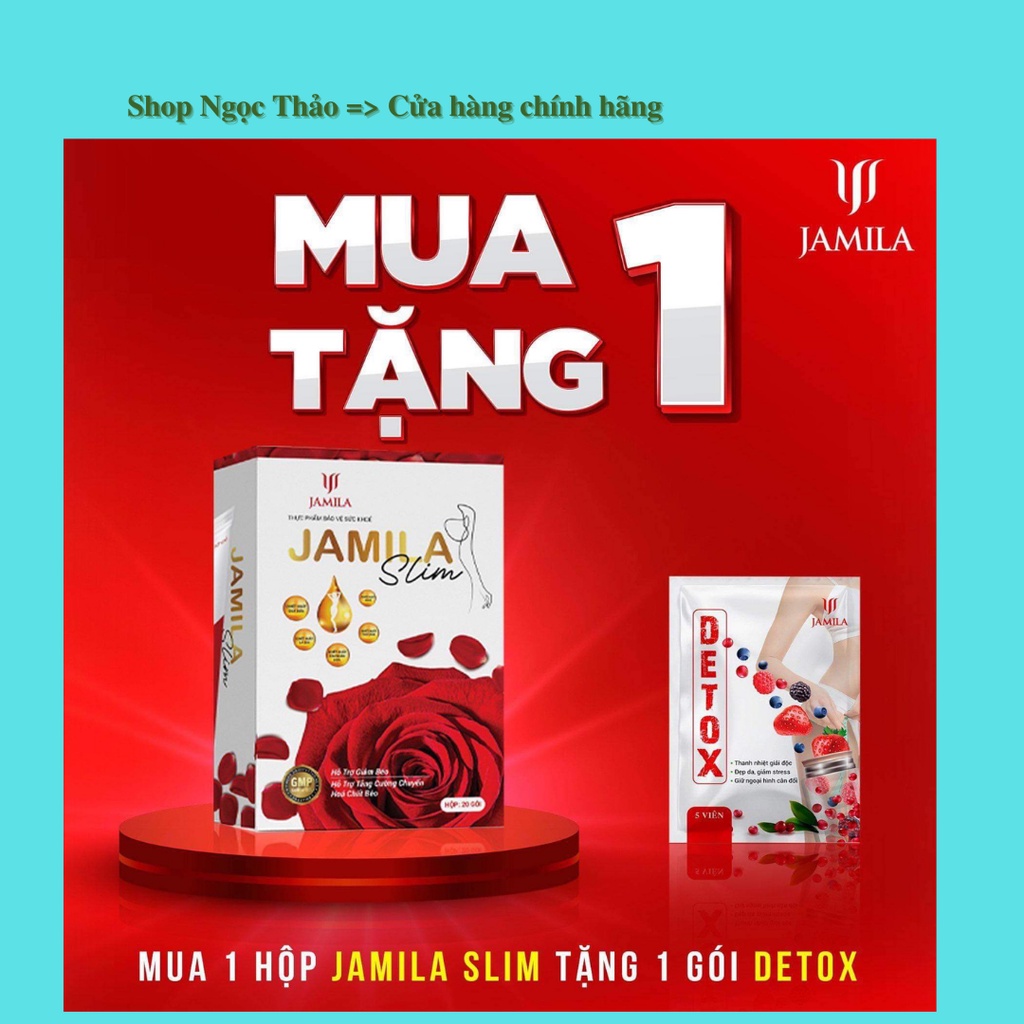 JAMILA GIẢM CÂN AN TOÀN ĐẸP DA ĐẸP DÁNG (Hộp 20 gói)
