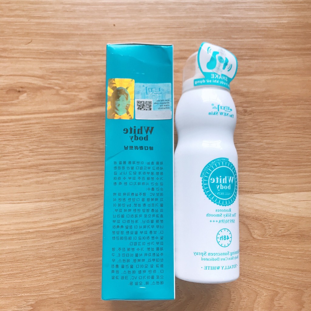 Xịt Chống Nắng White Body The New Skin Hộp Xịt Chống Nắng White Body The New Skin SPF PA 50+++