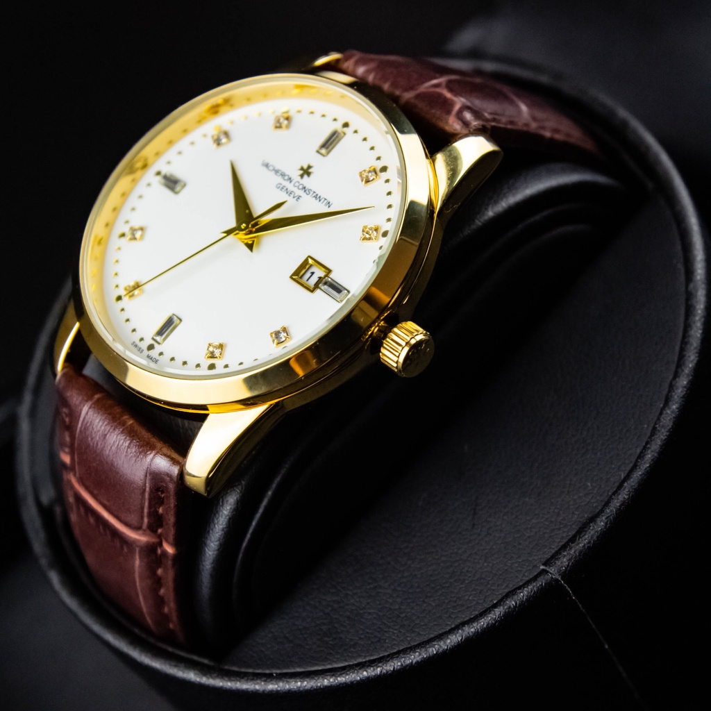 Đồng Hồ Nam dây da VA01 Dây Da Nâu Cao Cấp Mặt Kính Chống Xước, Chống Nước BH Hãng 12 Tháng | BigBuy360 - bigbuy360.vn