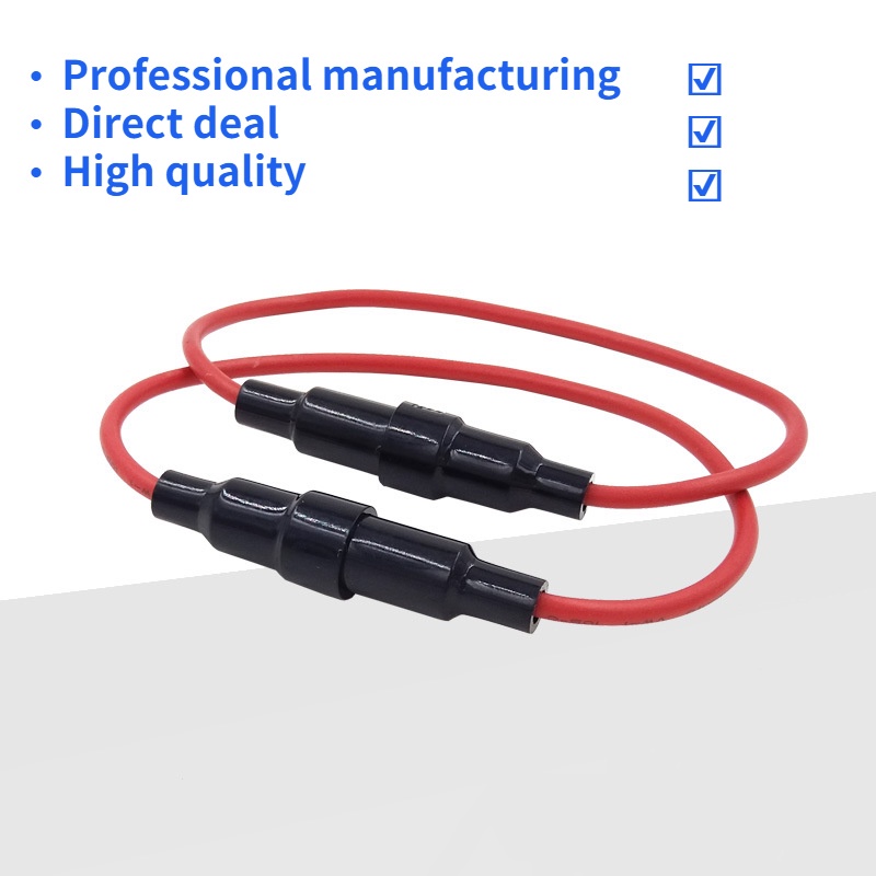 Set 10 Cầu Chì Thủy Tinh 5 * 20mm 6 * 30mm Kèm Dây Cáp 22 AWG Vỏ