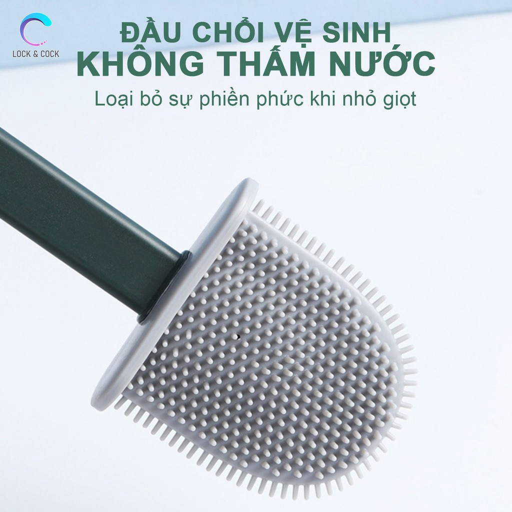 Cọ vệ sinh nhà tắm bồn cầu toilet siêu sạch chất liệu silicon PT-CVS