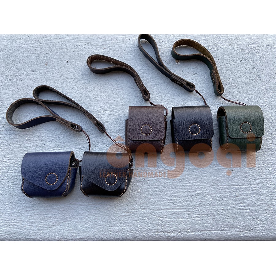 Bao da handmade da thật cho các dòng Airpod